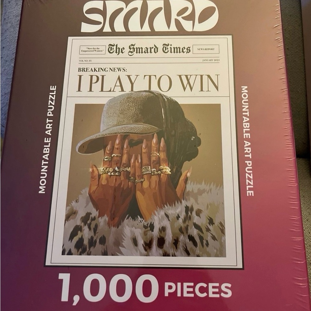 'I Play To Win' 1000-Piece Mountable Art Puzzle - Smard Art